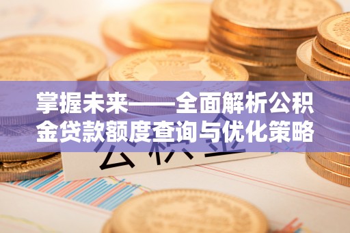 洪湖掌握未来——全面解析公积金贷款额度查询与优化策略