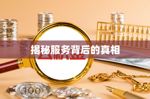 洪湖揭秘服务背后的真相