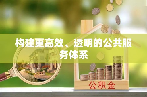 洪湖构建更高效、透明的公共服务体系