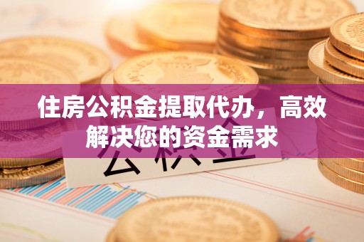 洪湖住房公积金提取代办，高效解决您的资金需求