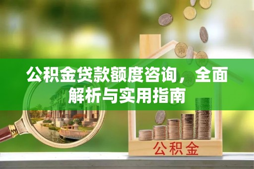 洪湖公积金贷款额度咨询，全面解析与实用指南
