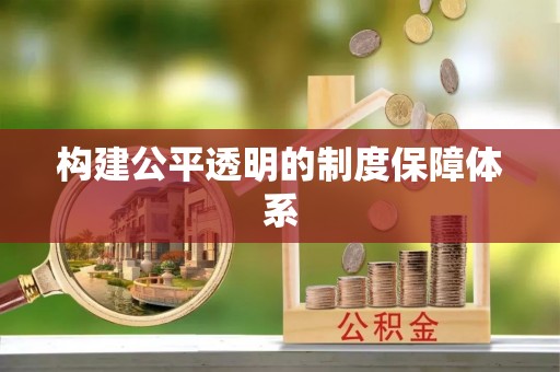 洪湖构建公平透明的制度保障体系