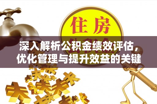 洪湖深入解析公积金绩效评估，优化管理与提升效益的关键路径