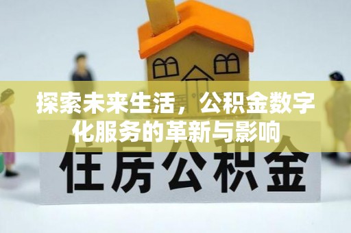 洪湖探索未来生活，公积金数字化服务的革新与影响