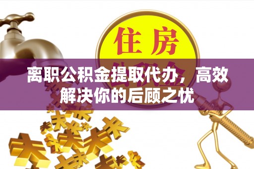 洪湖离职公积金提取代办，高效解决你的后顾之忧