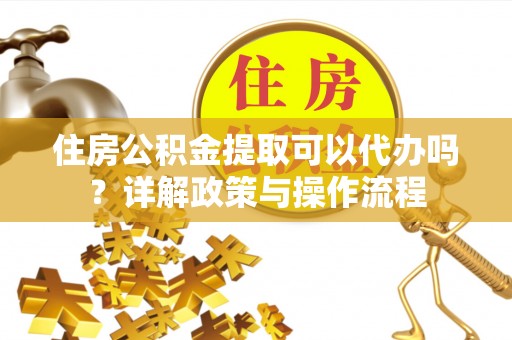 洪湖住房公积金提取可以代办吗？详解政策与操作流程