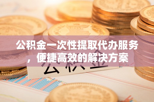 洪湖公积金一次性提取代办服务，便捷高效的解决方案