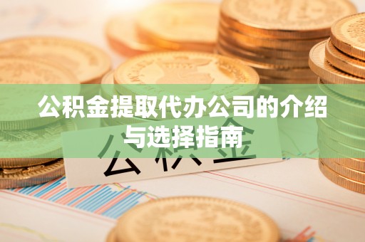 洪湖公积金提取代办公司的介绍与选择指南
