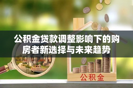 洪湖公积金贷款调整影响下的购房者新选择与未来趋势