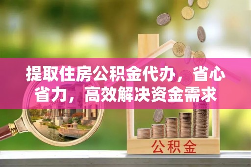 洪湖提取住房公积金代办，省心省力，高效解决资金需求