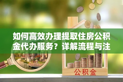 洪湖如何高效办理提取住房公积金代办服务？详解流程与注意事项