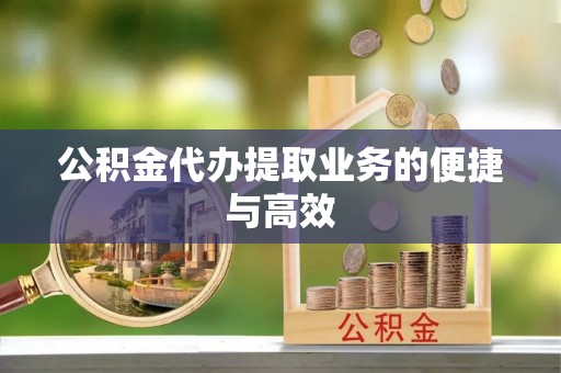 洪湖公积金代办提取业务的便捷与高效
