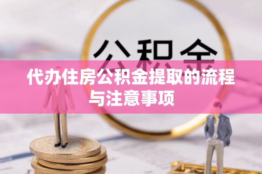 洪湖代办住房公积金提取的流程与注意事项