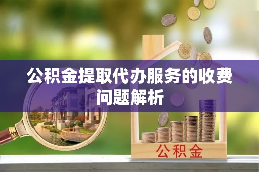 洪湖公积金提取代办服务的收费问题解析